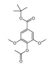 tert-butyl 4-acetyloxy-3,5-dimethoxybenzoate结构式