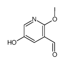 5-hydroxy-2-methoxy-pyridine-3-carbaldehyde Structure