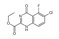 2-Quinazolinecarboxylic acid, 6-chloro-5-fluoro-3,4-dihydro-4-oxo-, ethyl ester structure