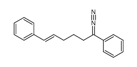 (E)-(6-diazohex-1-ene-1,6-diyl)dibenzene Structure