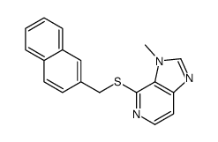 3-methyl-4-(naphthalen-2-ylmethylsulfanyl)imidazo[4,5-c]pyridine结构式