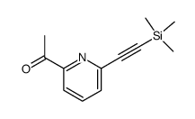 1-(6-((trimethylsilyl)ethynyl)pyridin-2-yl)ethanone Structure