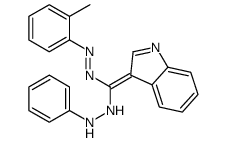 1-[(Z)-indol-3-ylidene-[(2-methylphenyl)diazenyl]methyl]-2-phenylhydrazine Structure