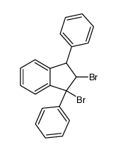 1,2-dibromo-1,3-diphenyl-indan结构式