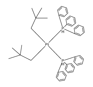 dineopentylbis(triphenylphosphine)platinum(II)结构式