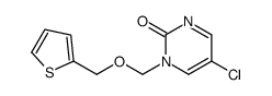 5-chloro-1-(thiophen-2-ylmethoxymethyl)pyrimidin-2-one Structure