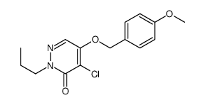 4-chloro-5-[(4-methoxyphenyl)methoxy]-2-propylpyridazin-3-one结构式