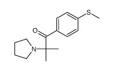 2-methyl-1-(4-methylsulfanylphenyl)-2-pyrrolidin-1-ylpropan-1-one Structure