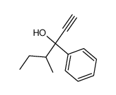 1-sec-butyl-1-phenyl propargyl alcohol结构式