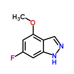 6-Fluoro-4-methoxy-1H-indazole structure