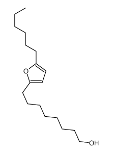8-(5-hexylfuran-2-yl)octan-1-ol结构式