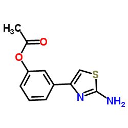 ACETIC ACID 3-(2-AMINO-THIAZOL-4-YL)-PHENYL ESTER结构式