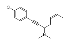 1-(4-chlorophenyl)-N,N-dimethylhept-5-en-1-yn-3-amine结构式