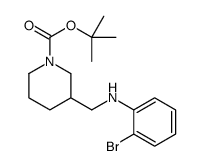 1-BOC-3-[(2-BROMO-PHENYLAMINO)-METHYL]-PIPERIDINE structure