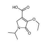 1H-Pyrrole-3-carboxylicacid,4-ethoxy-2,5-dihydro-1-(1-methylethyl)-5-oxo-(9CI) structure