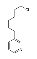 3-(6-chlorohexyl)pyridine Structure