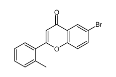 6-bromo-2-(2-methylphenyl)chromen-4-one Structure