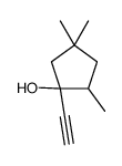 1-ethynyl-2,4,4-trimethylcyclopentan-1-ol Structure