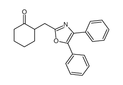 2-[(4,5-diphenyl-1,3-oxazol-2-yl)methyl]cyclohexan-1-one Structure