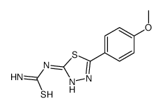 [5-(4-methoxyphenyl)-1,3,4-thiadiazol-2-yl]thiourea Structure