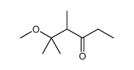5-methoxy-4,5-dimethylhexan-3-one结构式