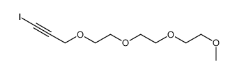 1-iodo-3-[2-[2-(2-methoxyethoxy)ethoxy]ethoxy]prop-1-yne Structure