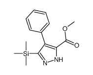methyl 4-phenyl-5-trimethylsilyl-1H-pyrazole-3-carboxylate Structure