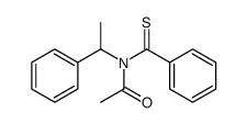 N-(benzenecarbonothioyl)-N-(1-phenylethyl)acetamide结构式