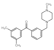 3,5-DIMETHYL-3'-(4-METHYLPIPERAZINOMETHYL) BENZOPHENONE结构式