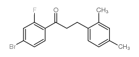 4'-BROMO-3-(2,4-DIMETHYLPHENYL)-2'-FLUOROPROPIOPHENONE Structure