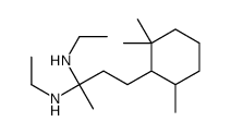2-N,2-N'-diethyl-4-(2,2,6-trimethylcyclohexyl)butane-2,2-diamine结构式