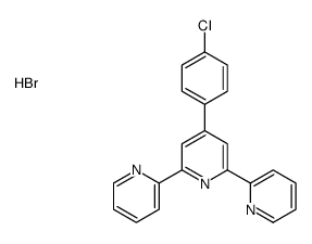 4-(4-chlorophenyl)-2,6-dipyridin-2-ylpyridine,hydrobromide Structure