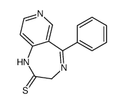 5-phenyl-1,3-dihydropyrido[4,3-e][1,4]diazepine-2-thione结构式