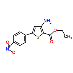 Ethyl 3-amino-5-(4-nitrophenyl)thiophene-2-carboxylate Structure