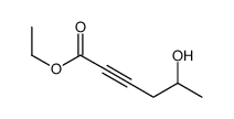 ethyl 5-hydroxyhex-2-ynoate结构式