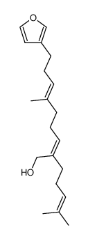 (2Z,6E)-9-(3-Furyl)-6-methyl-2-(4-methyl-3-pentenyl)-2,6-nonadien-1-ol结构式