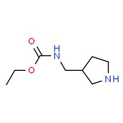 Carbamic acid,(3-pyrrolidinylmethyl)-,ethyl ester (9CI) Structure