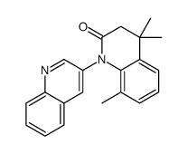 4,4,8-trimethyl-1-quinolin-3-yl-3H-quinolin-2-one结构式