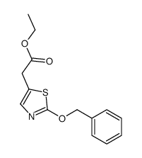 ethyl 2-(2-phenylmethoxy-1,3-thiazol-5-yl)acetate结构式