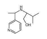(2S)-3-methyl-2-[[(1S)-1-pyridin-3-ylethyl]amino]butan-1-ol结构式