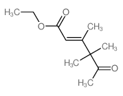 ethyl 3,4,4-trimethyl-5-oxo-hex-2-enoate Structure