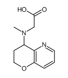 2-[3,4-dihydro-2H-pyrano[3,2-b]pyridin-4-yl(methyl)amino]acetic acid Structure