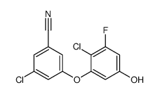 3-chloro-5-(2-chloro-3-fluoro-5-hydroxyphenoxy)benzonitrile结构式