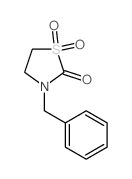 2-Thiazolidinone,3-(phenylmethyl)-, 1,1-dioxide structure