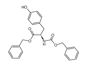N-benzyloxycarbonyl-D-tyrosine benzyl ester Structure