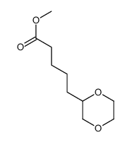 methyl 5-(1,4-dioxan-2-yl)pentanoate结构式