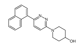 1-(6-naphthalen-1-ylpyridazin-3-yl)piperidin-4-ol结构式