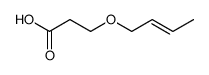 (E)-3-(2-butenoxy)propanoic acid Structure