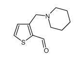 3-Piperidin-1-ylmethyl-thiophene-2-carbaldehyde结构式