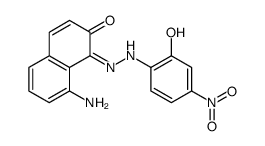 8-amino-1-[(2-hydroxy-4-nitrophenyl)hydrazinylidene]naphthalen-2-one Structure